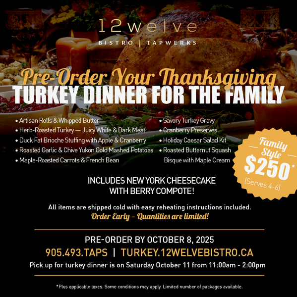 Thanksgiving Family-Style Turkey Dinner (Serves 4–6)