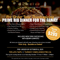 Thanksgiving Family-Style Prime Rib Dinner (Serves 4–6)